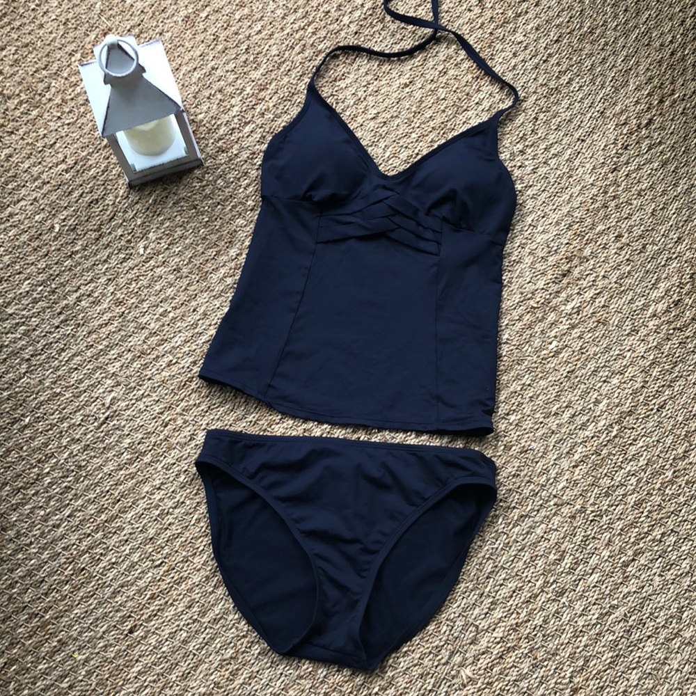 💥Anne Cole Tankini NWOT NAVY Size 12